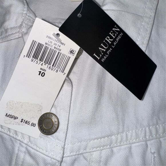 Ralph Lauren White Midi Dress with Pink Belt - Picture 12 of 15